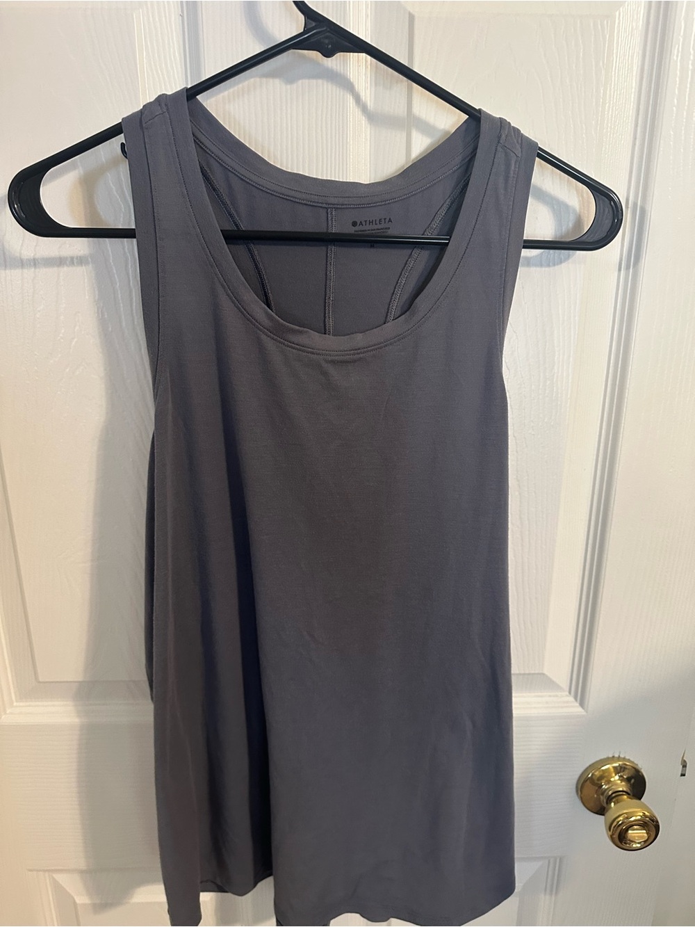 Athleta Slate Gray Scoop Neck Racerback Tank